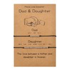 VU100 Dad Daughter Gifts Morse Code Bracelets for Dad Daughter