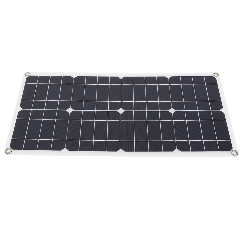 25W 18V Portable Monocrystalline Silicon Dual-USB Charging Solar Panel for