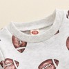 niceclould Baby Boys Girls Fall Clothes Football Print Long Sleeve