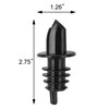 New Star Foodservice 48476 Plastic Liquor Free Flow Pourer Stopper,