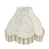 Aspen Creative 30334 Scallop Bell, Jacquard Textured Fabric Spider Lamp