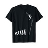 Climbing Evolution - Fun Bouldering Rock Climber T-Shirt