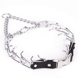 Herm Sprenger Herm Sprenger Prong Collar for Dog Training with Easy Quick Release Buckle - German Made Dog Collar with Chrome Plated Steel 3.0mm Prongs for Large - Extra Large Dogs (20-25" Neck)