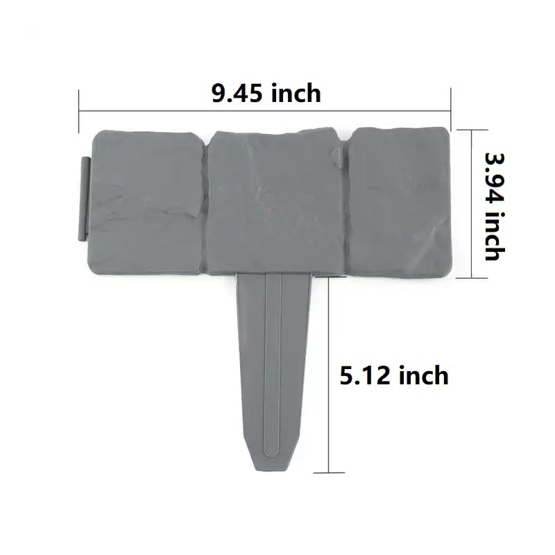 Landscape Edging Border No-Dig for Garden: 9 Inch Tall Flower