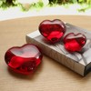 Cá d'Oro Medium Red Heart Glass Paperweight Hand Blown Murano-Style