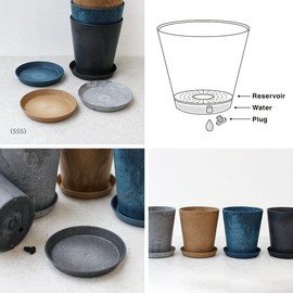 amaburo Art Stone Saucer [Gray/SSS-2618 Size] amabro Art Stone Saucer