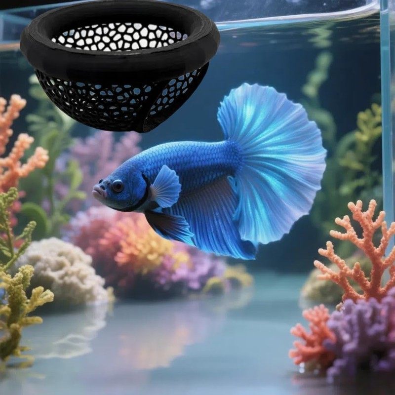 2 pezzi Betta hamac pour poisson betta giocattolo galleggiante, accessori