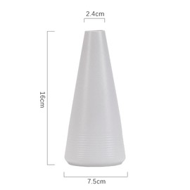 Glosoni 2-teiliges weißes, mattes Keramikvasen-Set, Bauernhaus-Dekoration, dekorative Vase, geeignet für Küche, Schlafzimmer, Büro, Wohnzimmer, Badezimmer und Esstischdekoration