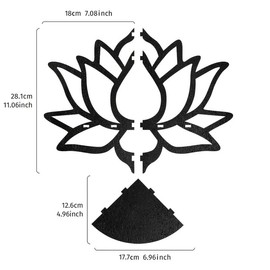 Ximimark 1pc Elegant Floating Wooden Lotus Shape Display Shelf - Adds Aesthetic Touch to Any Room with Ample Storage for Plants, Flowers, Toys, Scented Candles, and More