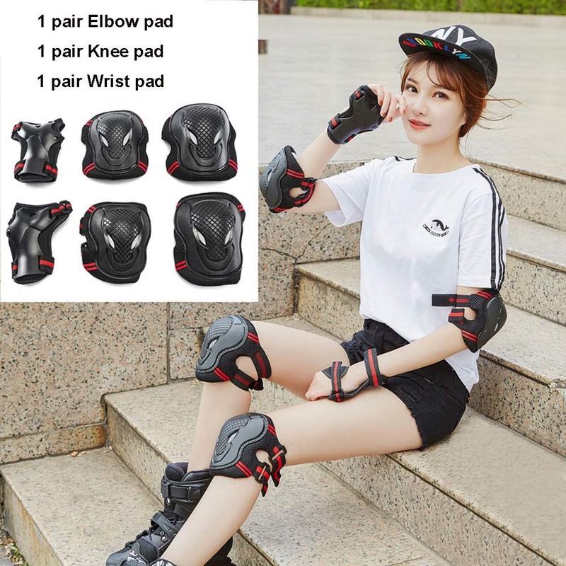 Protective Gear Set Set 6 in 1 Protective Knee Elbow