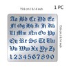 BENECREAT Matte Metal Letters Stencils, Gothic A to Z Alphabet