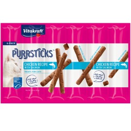 Vitakraft Purrsticks Meaty Cat Treats 70 Meat Real Chicken Turkey 1.26oz