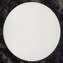 Rocky Mountain Glass Crafts 4 inch Circle White Opal Precut 96 COE Glass Art Supplies