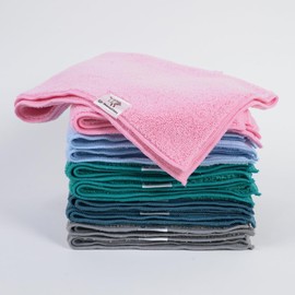 KJP Innovations Microfiber Cleaning Cloth,Pack of 10, Size:38 x 38 cm. Super Soft Premium Streak Free Washable Cloth Duster for Kitchen, Bathrooms, Surfaces, Mirrors, Car, Motorbike