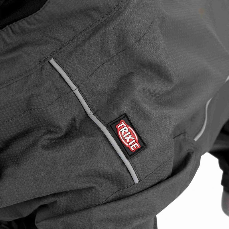 Trixie Vaasa Dog Raincoat, Grey, 30 cm