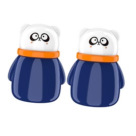 Gatuida 2pcs Talcum Powder Puff Box Travel Powder Jar with Sealed Lid for Skin Care Portable and Easy to Clean Container for Safe Use with Boy Girl