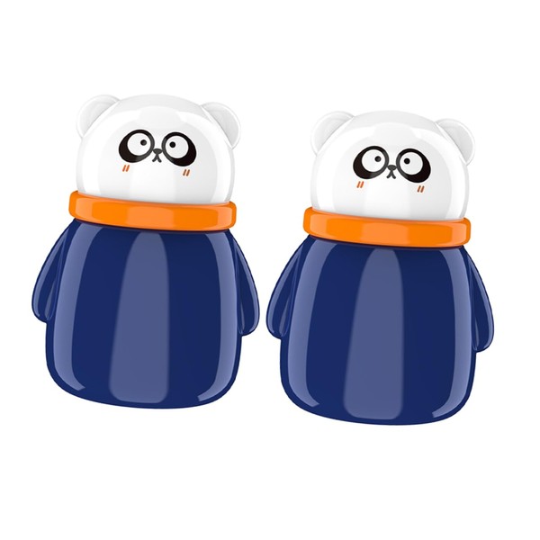 Gatuida 2pcs Talcum Powder Puff Box Travel Powder Jar with