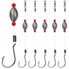 CWSDXM Sliding Sinker Rig, Fish Finder Rig Carolina Rig with