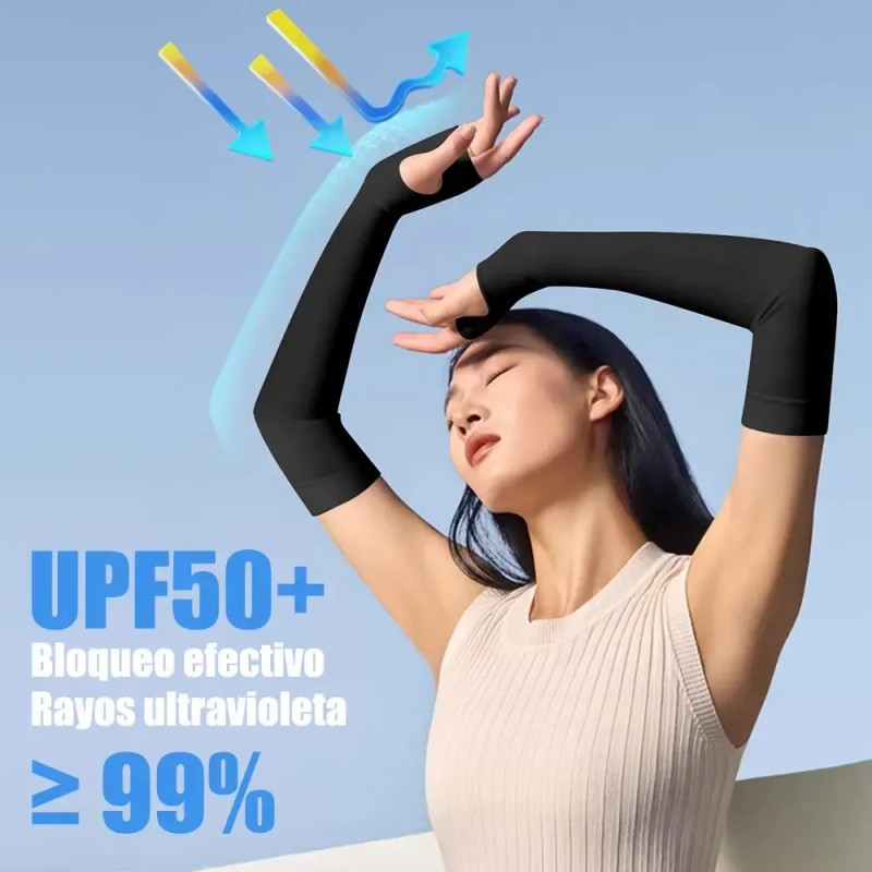 Mangas Protectoras Para Brazos Protección Solar Uv,6 Pares