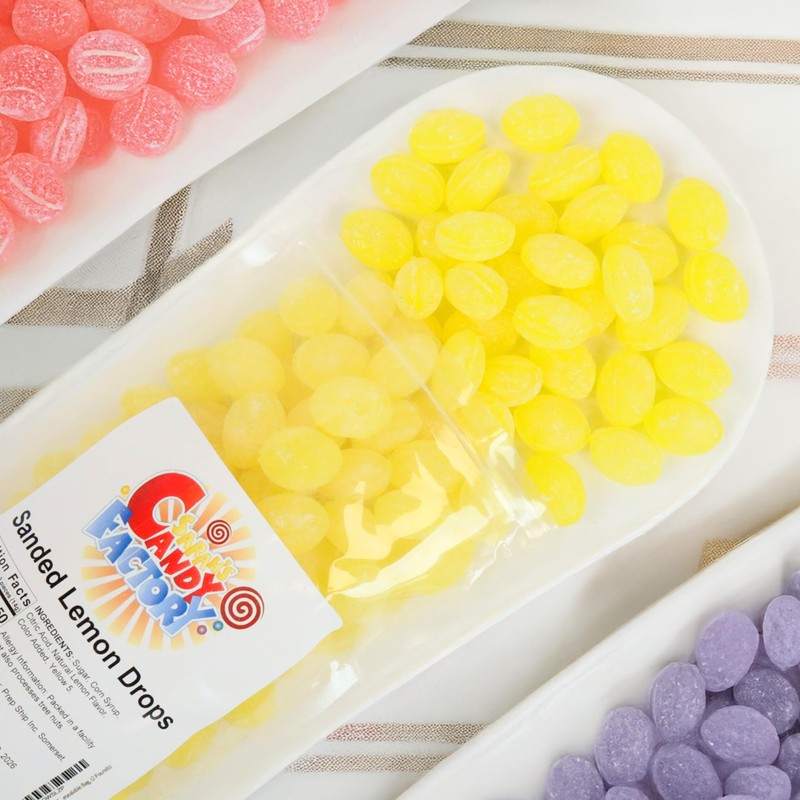 Sanded Lemon Drops Old Fashioned Hard Candy (Gluten Free) in