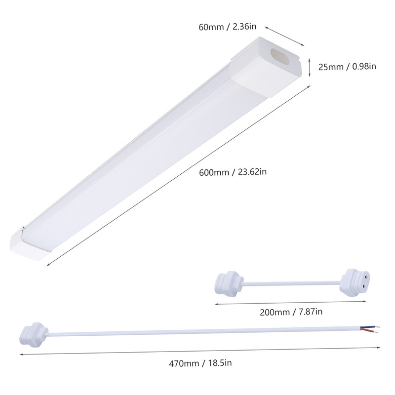Tomshine Linkable LED Tube Batten Light 2000lm LED Ceiling Lamp
