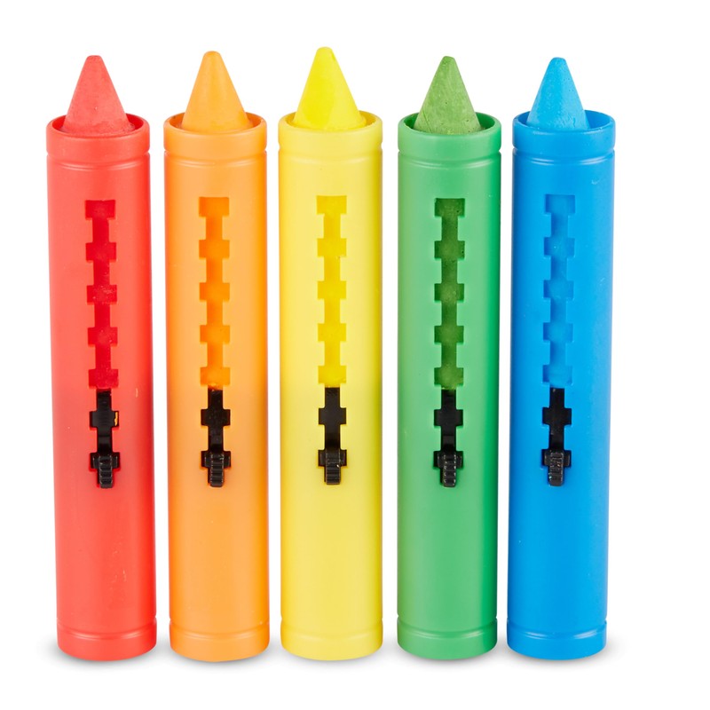 Melissa & Doug Learning Mat Crayons - 5 Colors