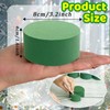 6 Pcs Round Floral Foam Blocks,3 in Green Wet Dry