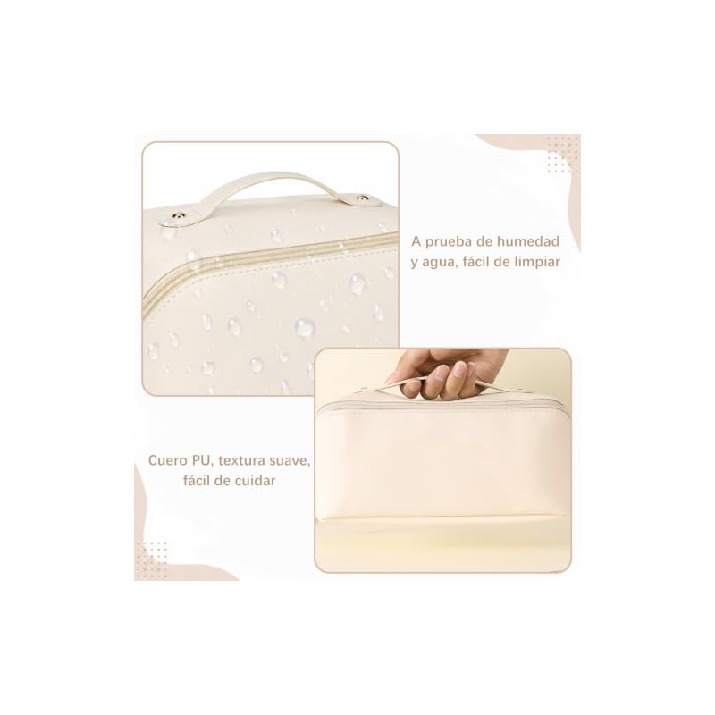 2 Piezas Bolsa de Cosméticos de Viaje, Makeup Bag de