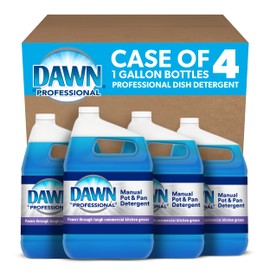 Dawn Professional Dishwashing Liquid Soap Detergent & Basic Medical Blue Nitrile Exam Gloves - Latex-Free & Powder-Free - NGPF-7002 (Case of 1,000), Medium
