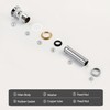 Bathroom Sink Pop Up Drain Kit Vessel Push Button Drain
