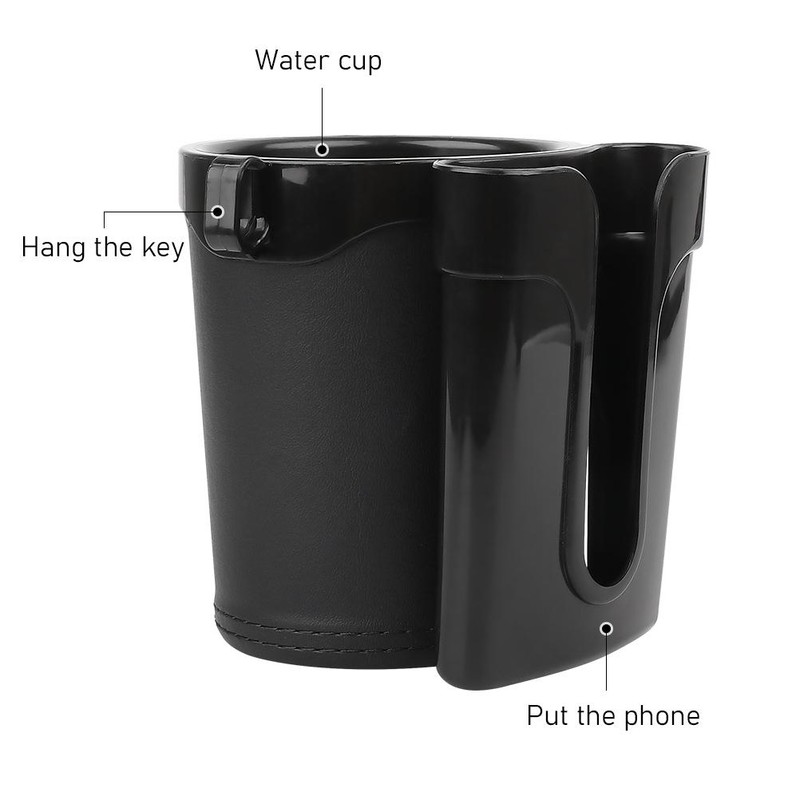 Bike Moble Phone Cup Holder Handlebar with Cell Phone Keys