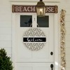 Beabes Welcome Sign Front Door Decoration Retro Floral Pattern 12in