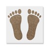 Family Footprint Stencil - Grandparents & Baby Feet, 5-Piece Set