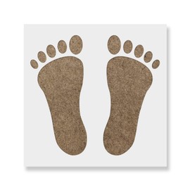 Family Footprint Stencil - Grandparents & Baby Feet, 5-Piece Set