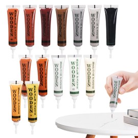 UICCVOKK Wood Furniture Repair Kit, 14 Colours Wood Touch Up Fillers, Wooden Floor Scratch Repair, Laminate Floor Repair Kit Vinyl Floors Repairs Kits for Scratches Cracks Holes Stains