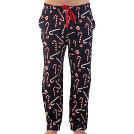 Lazy One Pajama Pants for Men, Men's Separate Bottoms, Lounge Pants, Funny, Humorous, Christmas (Candy Cane, Medium)