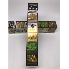 Essential Palace Moringa Organic Toothpaste 100% Fluoride Free & Vegetable Base Color & Paraben 6.5ozFree