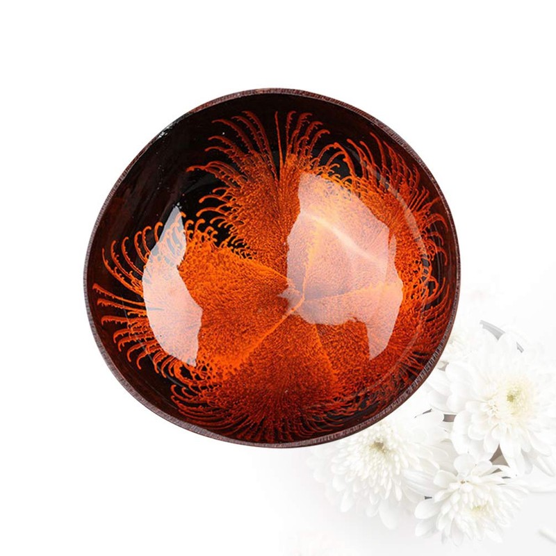 Cabilock Natural Coconut Bowl Shell Bowls Key Bowl for Entryway