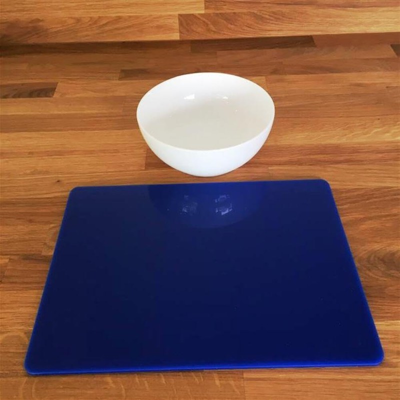 Rectangle Placemat Set - Gloss Pink 4 Placemats Standard 38cm