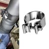 Zikefest 3.0 Inch Exhaust Clamp, Stainless Steel Narrow Band Muffler