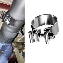 Zikefest 3.0 Inch Exhaust Clamp, Stainless Steel Narrow Band Muffler Clamp, O-Ring Exhaust Manifold Clip for Exhaust Pipe, Muffler Pipe, Catalytic Converters