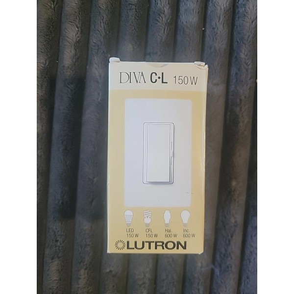 Lutron DVCL-153P-IV LED Dimmer Decorator Switch Ivory