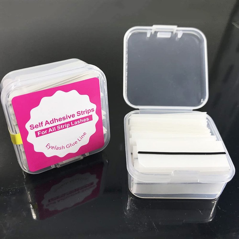 Self Adhesive Lash Strips for Fake Eyelashes, No Glue Apply