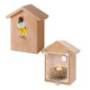 Accrie Outdoor Wooden DIY Bird Nest Cage Bird Feeder with