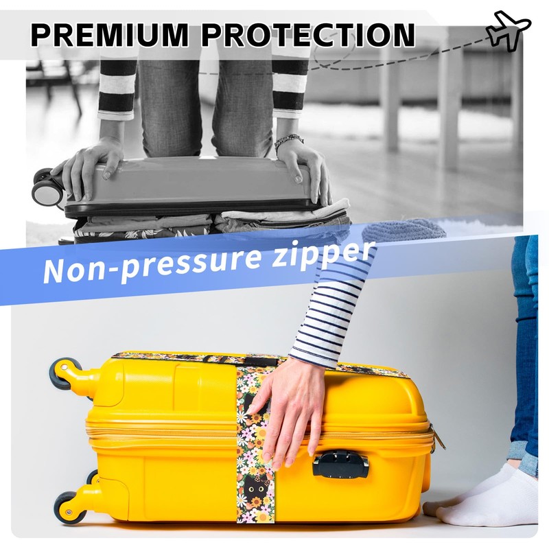 Luggage Straps for Suitcases, Adjustable Suitcase Straps, 2 Pack Suitcase