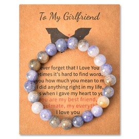 Anniversary Couple Gifts for Girlfriend Bracelets for Women Girlfriend Birthday Gifts Bracelet from Boyfriend Lesbian Gifts for Girlfriend Fiance Gifts for Her Couple Gf Valentines Day Gift Ideas