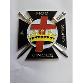 Masonic Medieval Knights Templar Medal Badge Car Auto Emblem Sticker Hood Door
