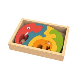 Begina Gain Elephant Family Puzzle by Begina Gain
