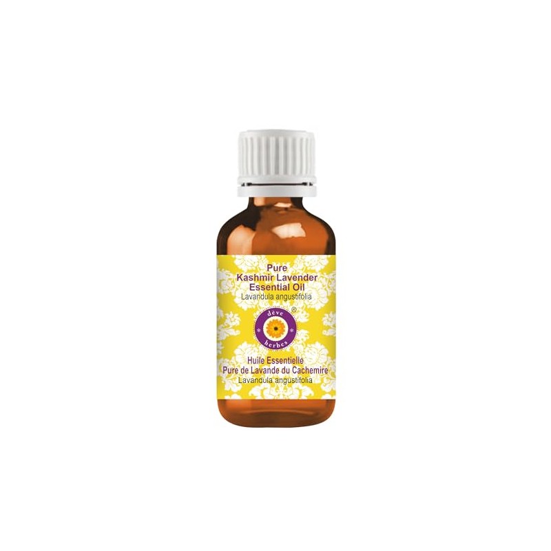 Deve Herbes Pure Kashmir Lavender Essential Oil (Lavandula angustifolia) Natural