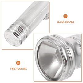 Uonlytech Flashlight Small Flashlight for Outdoor Small Metal Flashlight Outdoor Old-Fashioned Flashlight Old-Fashioned Flashlight for Camping Metal Outdoor Flashlight